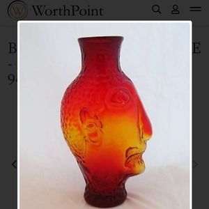 Hank Adams design Blinko face vase